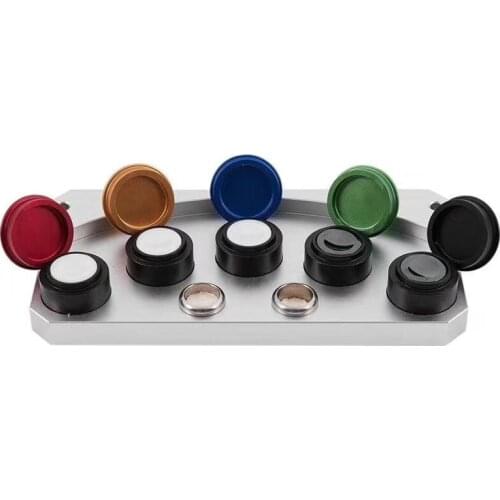 Watch Oil Dip Oiler Stand Die-Cast 5 Oiler Dishes with Cover Watchmaker Repair Tools