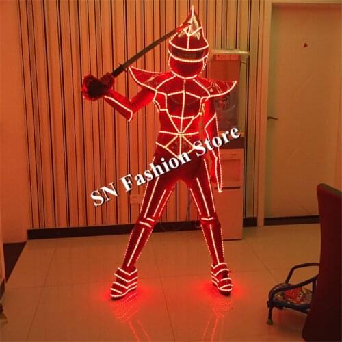 MD1 Cosplay LED light ballroom costumes singer dresses women robot costumes sexy cloth Bar stage catwalk dj party show wears