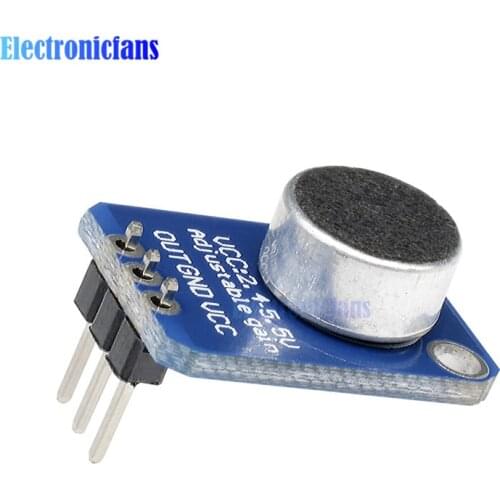 Electret Microphone Amplifier MAX4466 Adjustable Gain Breakout Board Module For Arduino MAX4466 PCB Board Module Diy Kit