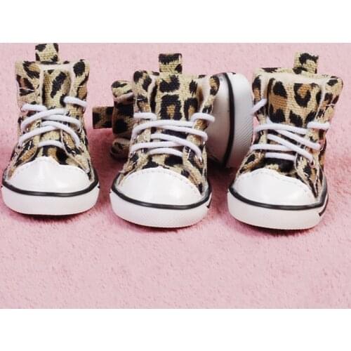 Pet Dog Shoes Cowboy Canvas Shoes For Dogs Breathable Comfortable Anti-slip Dog Boots For Small Large Dogs Chihuahua Pet Product