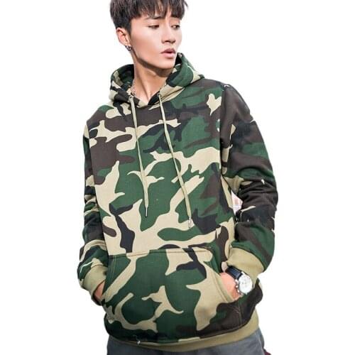 Couple Clothes Camouflage Hoodie Mens Street Trend Pullover Plus Fleece Top Loose Harajuku Jacket Sweatshirt Hoodies Men