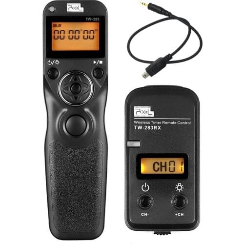 PIXEL TW-283 DC2 Wireless Timer Shutter Remote Control For Nikon Df D7300 D7200 D7100 D5500 D5300 D5200 D5100 D5600 D750 D610