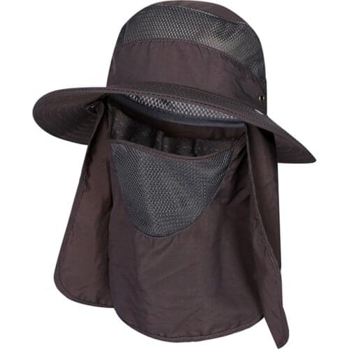 Fishing Flap Caps Quick Dry 360 Degree Sunshade UV Protection Removable Face Mask Ear Neck Cover Sportswear