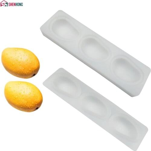 SHENHONG Mango Silicone Cake Mold For Baking Pastry Cold Summer Mould Dessert Fruit Mousse Pan Bakeware Chocolates Moule