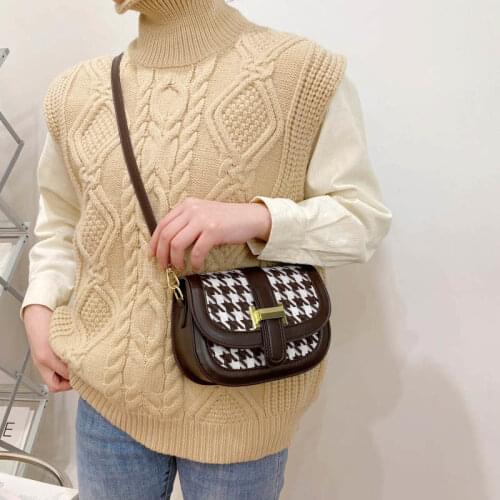 Crossbody Bags for Women Handbag Shoulder Bag Messenger Bags PU Leather Retro Fashion 2021 New Trend Purse Saddle Bag Luxury Bag