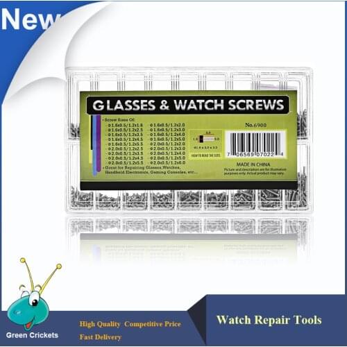 Latest 18 In 1 Assort Size Cross Tyle Watch Screws For Replacement,Quality Silver stainless steel Watches for parts screws kit