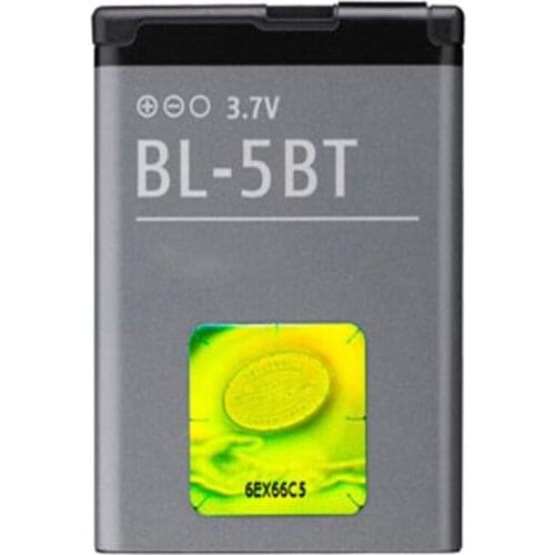 20pcs/lot BL-5BT Battery for Nokia 2608 2600c 7510a 7510s N75 BL-5BT 870mAh BL 5BT Battery Replacement