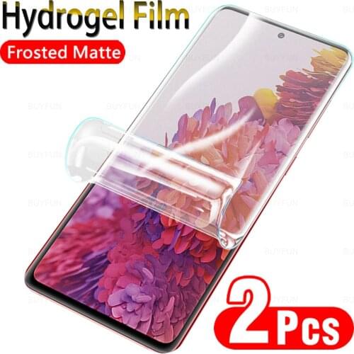 2PCS Frosted Hydrogel Film For Samsung Galaxy S20 FE Matte Protective Film For samsung s20fe s21 ultra s21 plus Screen Protector