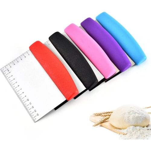1Pcs Stainless Steel Metal Griddle Scraper Chopper - Great As Dough Cutter for Bread and Pizza Dough