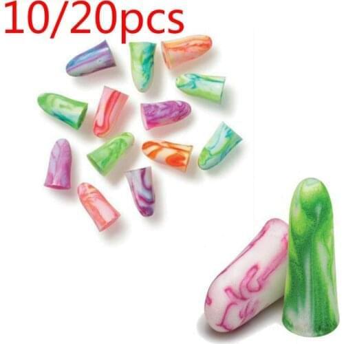 10pcs Noise Reduction Prevention Earplugs Sound Insulation Ear Protection Comfort Soft Foam Ear Plugs Tapered Travel Sleep new