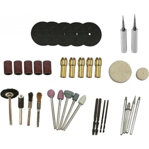 Promotion! 2x Soldering Head Soldering Iron 900M-T-I0.4mm OD & 34Pcs Chuck Polishing Shaft Wheel Electric Cut Off Wheel Sand Pap