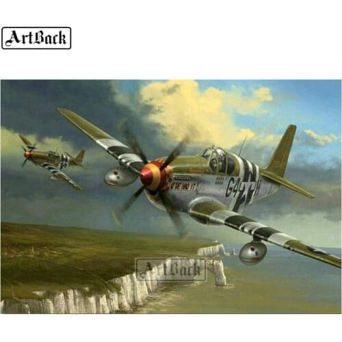 Diamond painting fighter full square sky landscape handmade cross stitch 5d diy diamond art resin crystal mosaic sticker