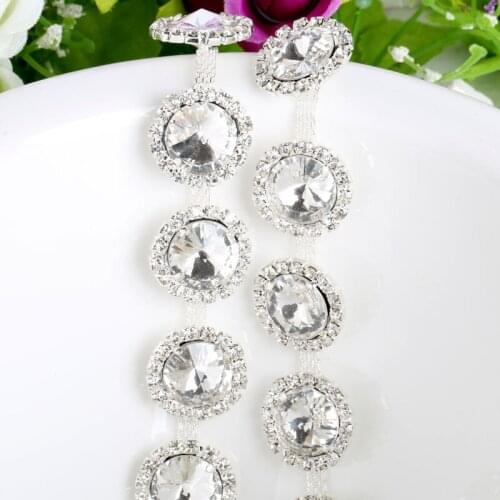 Sparkly Rhinestone Trim Collar Decorative Accessories Wedding Bridal Dress Decorative Accessories Chain