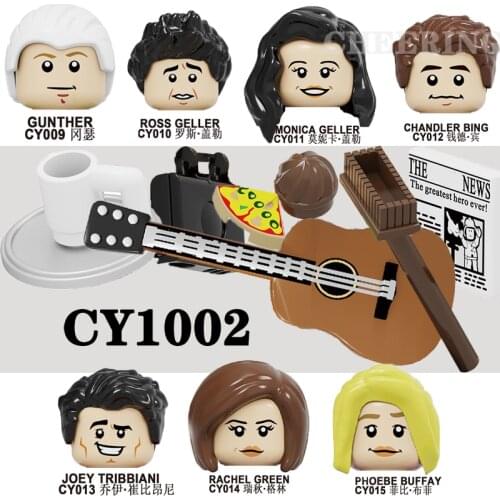 CY1002 Building Blocks Rachel Green Gunther Monica Geller Chandler Bing Joey Tribbiani Ross Geller Figures Bricks Toys for Kids