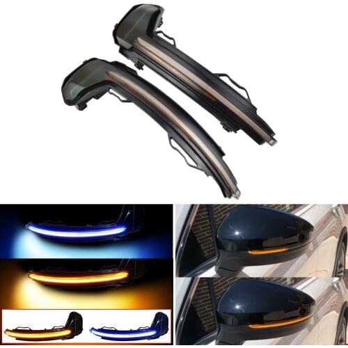 Dynamic Side Rearview Mirror Sequential Turn Signal Light Repeater Blinker Lamp For Volkswagen VW Tiguan MK2 II R 5N 2017 2018