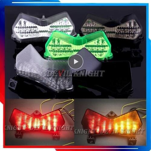 For Kawasaki ZX-6R ZX6R 2003 2004 Z750 2003-2006 Z1000 2003-2005 03 Motorcycle LED rear taillights brake tail turn signal light