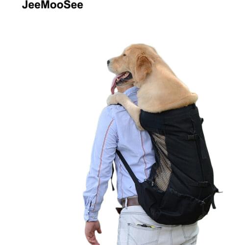 Breathable Pet Dog Carrier Bag for Large Dogs Golden Retriever Bulldog Backpack Adjustable Big Dog Travel Bags Pets Products