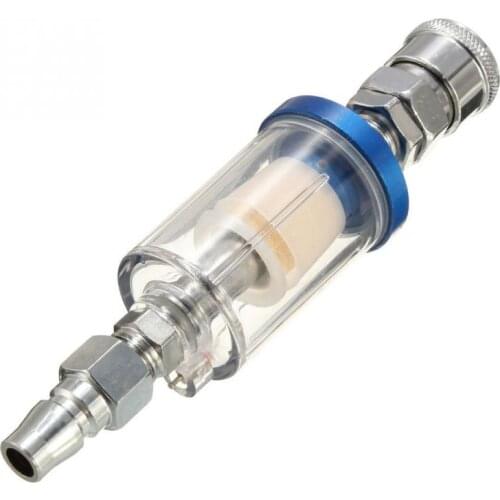 Moisture Tool Mini Air Line Oil Paint Air Filter Spray Gun 1/4" Separator