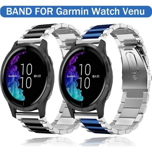 Classic Luxury Stainless Steel Strap for Garmin Watch Venu Metal Band for Garmin Watch Bracelet Watchband Accessories 20mm 22mm