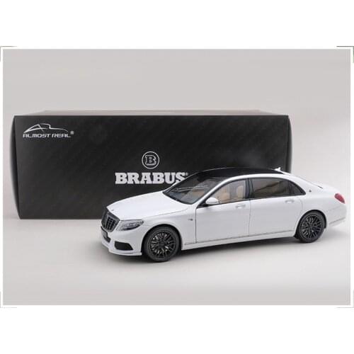 Almost Real 1/18 For Brabus 900 For Benz Maybach S CLASS Diecast Model Car Gift Collection Black/White/Silver Metal,Plastic