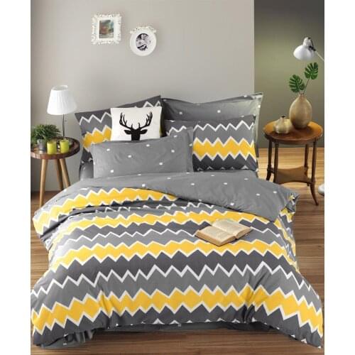 Duvet Cover Set Double Cotton 200x220 Queen Size Made in Turkey 4 Piece Stylish Design Comfortable Use European Style