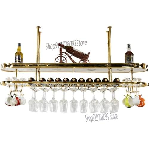 Creative Light Luxury Wine Glass Rack Upside Down Household Bar Hanger Wine Glass Rack Hanging Wine Rack Storage Rack High Leg G