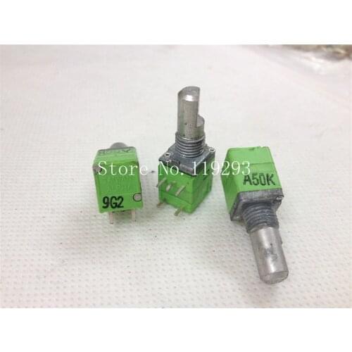[LAN]ALPHA Single Potentiometer switch with switch A50K handle length 15FMM--10PCS/LOT