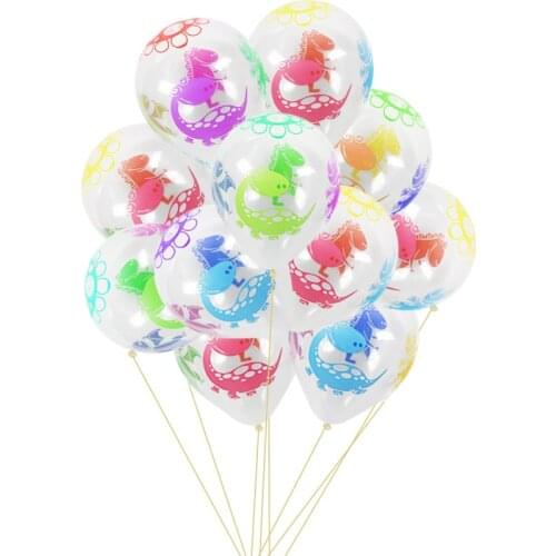 12inch Dino Birthday Balloons Dinosaur Jungle Wild Animal Party Latex Balloons Kids Birthday Party Air Ballon Jurassic