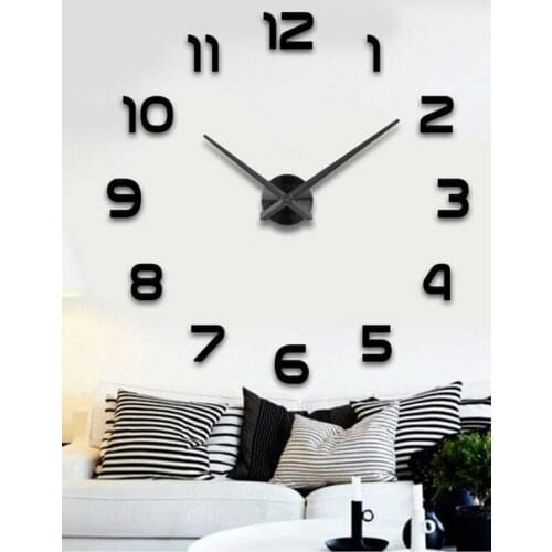 Digit Go Laser Cut Black Wall Clock
