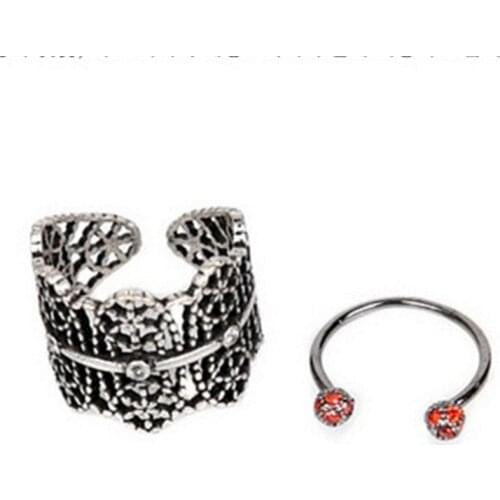 2020 new fashion selling national trade Imitation jewelry retro style ring, jewelry wholesale