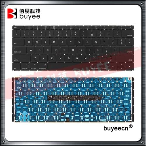 Original A1534 US Keyboard with Backlight For Macbook Air Retina 12'' 2015 2016 2017 Year MF855LL/A MF865LL/A Replacement