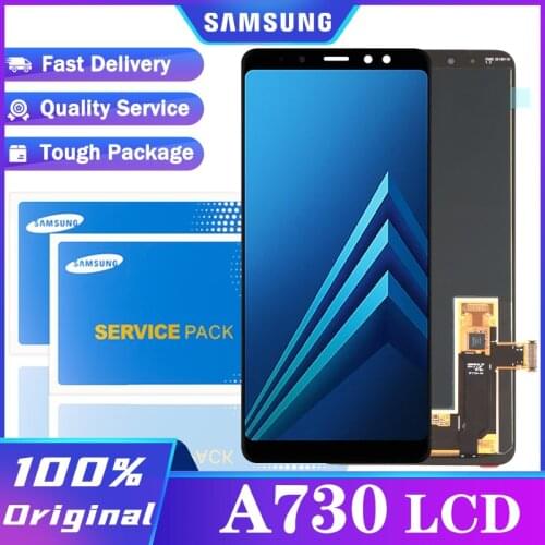 Original AMOLED Display for SAMSUNG Galaxy A8 Plus 2018 A730 LCD Display Touch Screen Digitizer Assembly Repair Parts