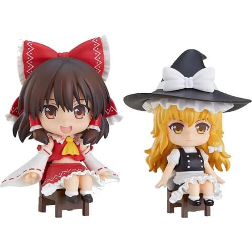 Pre-Sale Touhou Project Hakurei Reimu with Kirisame Marisa Q Version Figure Model Anime Toys Gift Collectible Model Toys