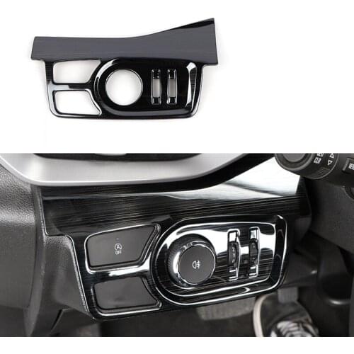 Lsrtw2017 Stainless Steel Car Central Console Headlight Switch Frame for Chevrolet Orlando Onix 2018 2019 2020 Accessories Auto