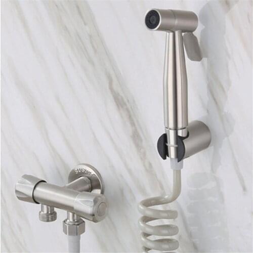 Toilet Bidet Faucet Sprayer Toilet Hand Spray Handheld Bidet Spray Stainless Steel Bidet Set Bathroom Toilet Bidet Spray Shower