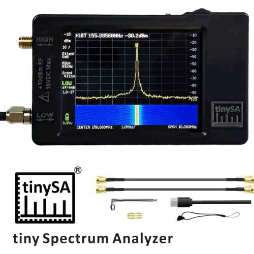 Stock-- Hand held tiny Spectrum analyzer TinySA 2.8" display with battery