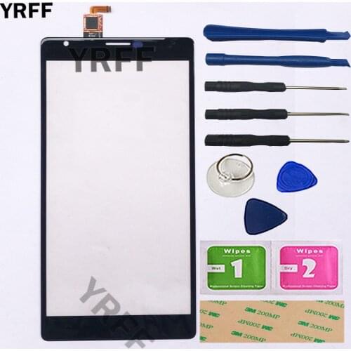 6'' Touch Screen Glass For Nokia Lumia 1520 N1520 Touch Screen Digitizer Front Glass Sensor Panel Touchscreen Parts Tool 3M Glue