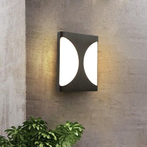 LED garden wall lights creative outdoor sconce waterproof and dustproof buitenlamp modern bra minimalist personality wall lamp