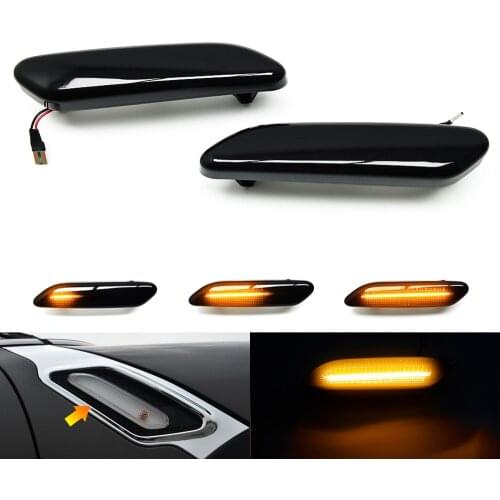 Led Dynamic Turn Signal Light Side Marker Fender Sequential Lamp Blinker For MINI Cooper Countryman Paceman R60 R61 2010-2016