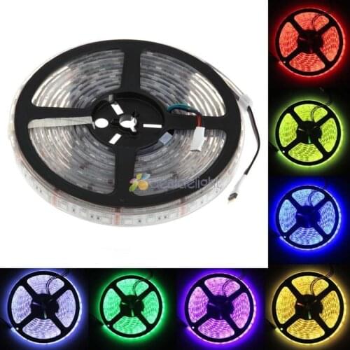 5050 IP68 Waterproof 5M LED strip 12V LED flexible strip light, Filled silicone 300 LEDs, white Warm white RGB swimming pool diy