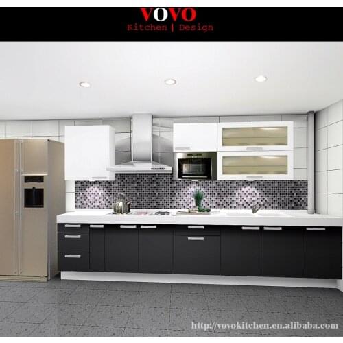 Dark grey kitchen furniture China factory direct sale