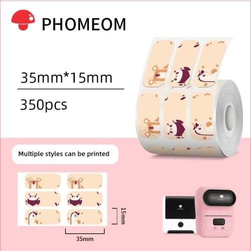 Phomemo Thermal Printer Label Adhesive Sticker Paper For M110 M200 Bluetooth Printer Jewelry,Folder,Round,Square Label