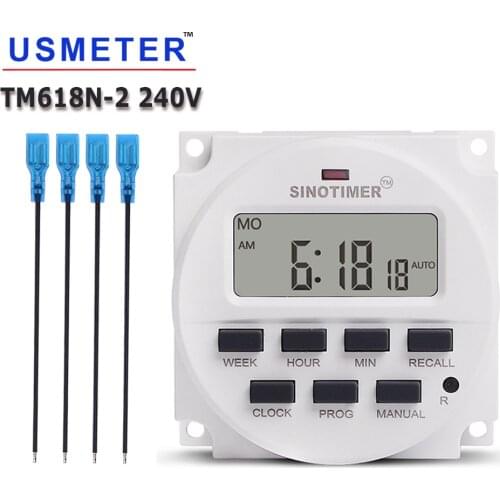 240 VAC Microcomputer Digital Industrial Electronic Timer Switch with UL Listed Relay Inside and Countdown Function
