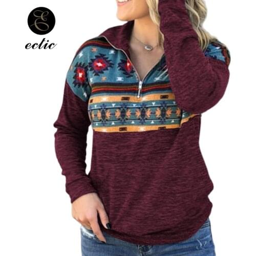 Vintage Retro Hoodie Geometric Print Hoodie Poleron Mujer 2021 Ulzzang Long Sleeve Half Zip Hoodie 3xl Sweatshirt Women Harajuku