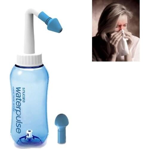 300ml Nasal Wash Neti Pot Sachets Sinus Nose Cleaner Bottle Nasal Irrigator Wash Pot Saline Children Baby Nose Care NN