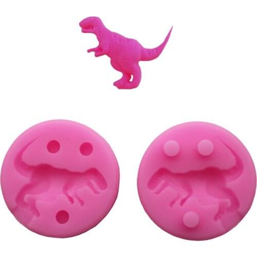 3D Tyrannosaurus rex dragon dinosaur mold cartoon liquid mold soap party sugar cake decoration biscuits clay kitchen baking tool
