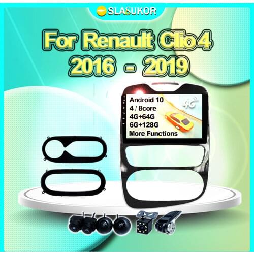 6G+128G For Renault Clio 4 Clio4 2016 2017 2018 2019 Android Auto Multimedia Video Car Radio Navigation GPS Carplay Player DVD