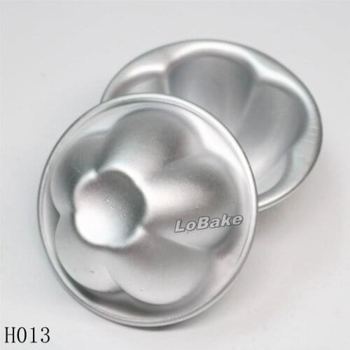 10pcs/lot) Latest five-petaled flowers shape aluminium cake mould fondant candy pudding chocolate mold for baking supplies