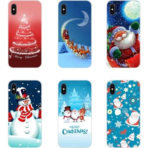 Happy New Year Merry Christmas For Xiaomi Mi4 Mi5 Mi5S Mi6 Mi A1 A2 5X 6X 8 9 Lite SE Pro Mi Max Mix 2 3 2S Cell Phone Skin Case