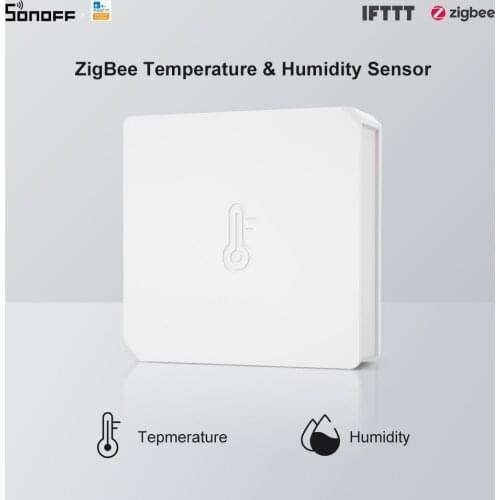 SONOFF SNZB-02 - ZigBee Temperature And Humidity Sensor Work with SONOFF ZigBee Bridge Real-time Data Check via eWeLink APP